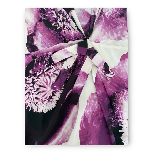 Robert Rodriguez Clematis Print 100% Silk Dress Sz 8 - Picture 11 of 11